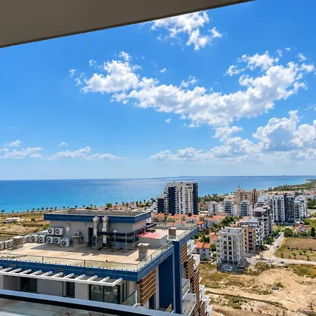 דירה Riverside Life Sea View On The 16th Floor Dherinia